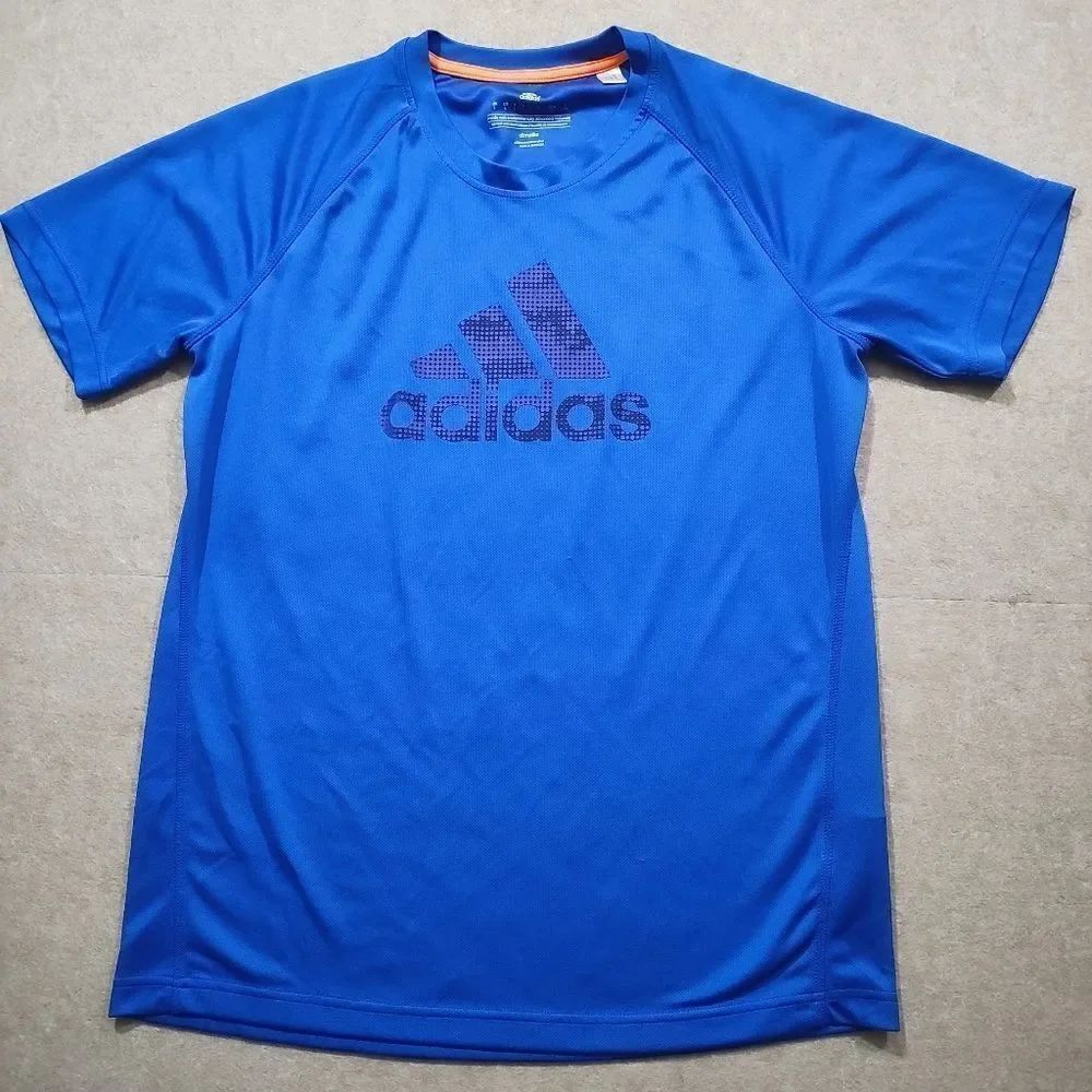 Adidas Climalite Blue Short Sleeve Athletic T-shirt -B